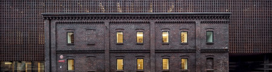 University of Silesia Faculty of Radio and Television; Brick Award 2020 Category "Sharing Public Spaces"; Architects: BAAS Arquitectura, Grupa 5 artchitekci, Maleccy biuro, Photo:  Adrià Goula