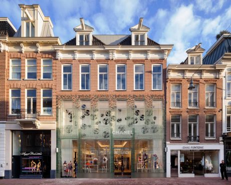 Crystal Houses, retail and apartment housing with facing bricks and glass bricks; Brick Award Nominee 2018; MVRDV, Photo:  Daria Scagolla, Stine Brakke