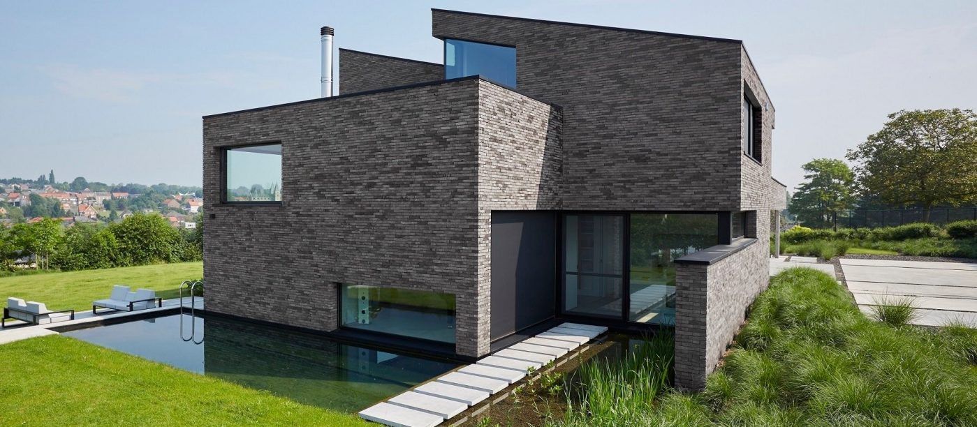 Dom w Huldenberg, Belgia. Cegła ceramiczna Terca Iluzo