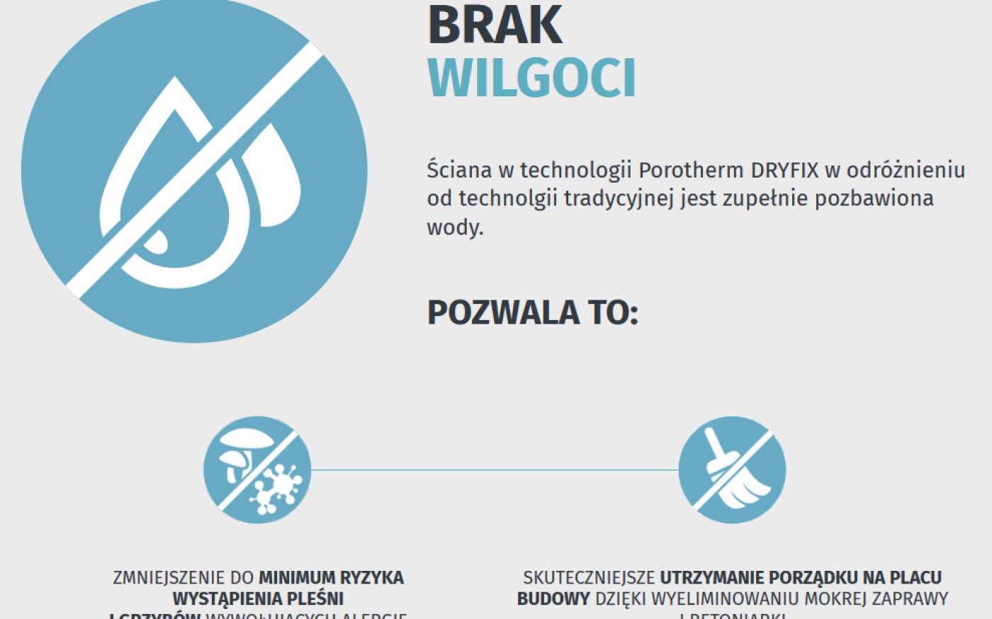 Porotherm Dryfix - Brak wilgoci