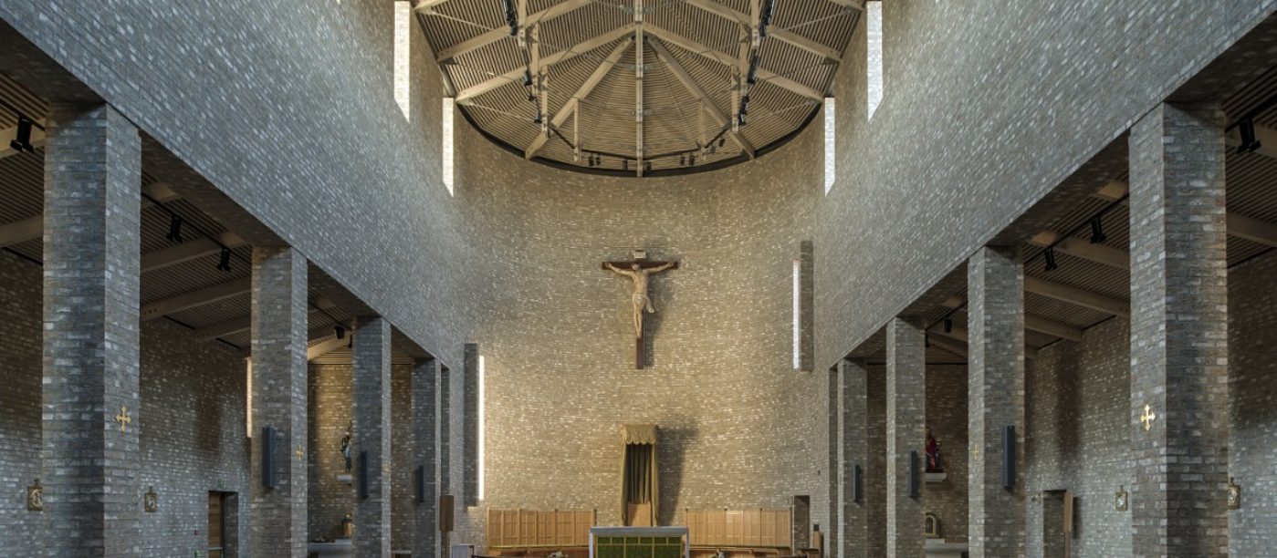 St. Olav's Catholic Cathedral with facing bricks, Brick Award Nominee 2018; Eggen Arkitekter; Photo: Matthias Herzog