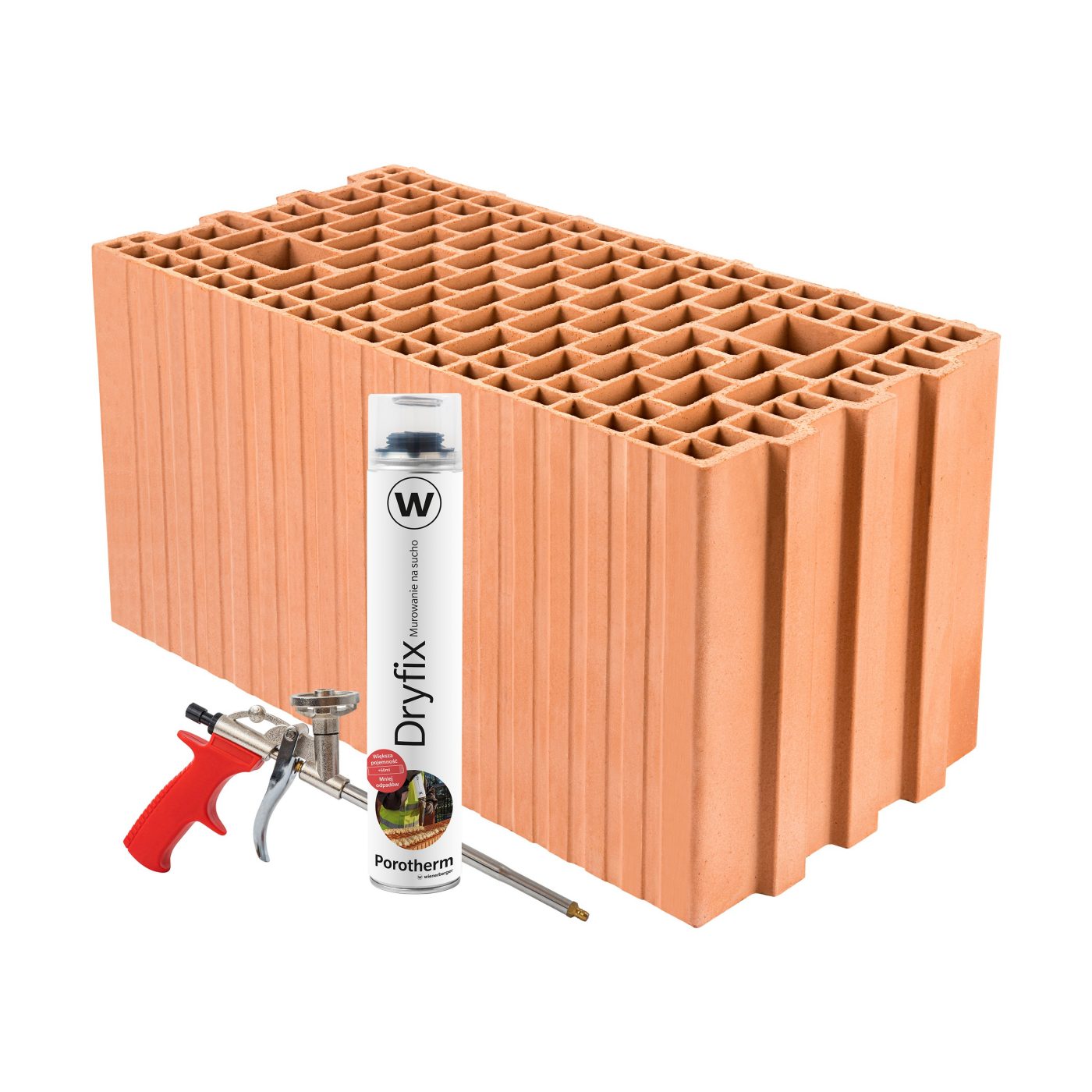 Szlifowany pustak ceramiczny Porotherm 25 500 Dryfix