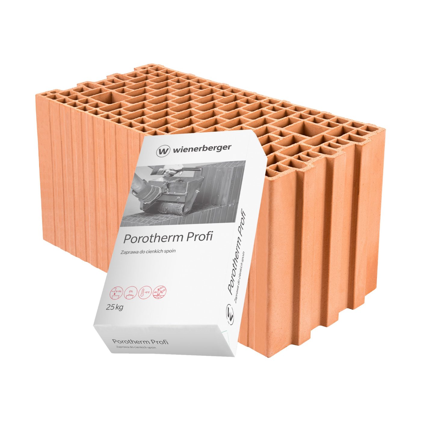 Szlifowany pustak ceramiczny Porotherm 25 500 Profi