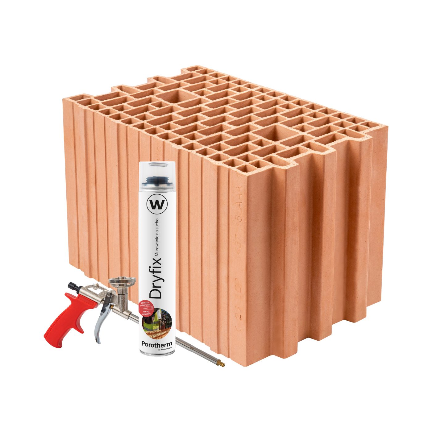 Szlifowany pustak ceramiczny Porotherm 25 E3 Dryfix