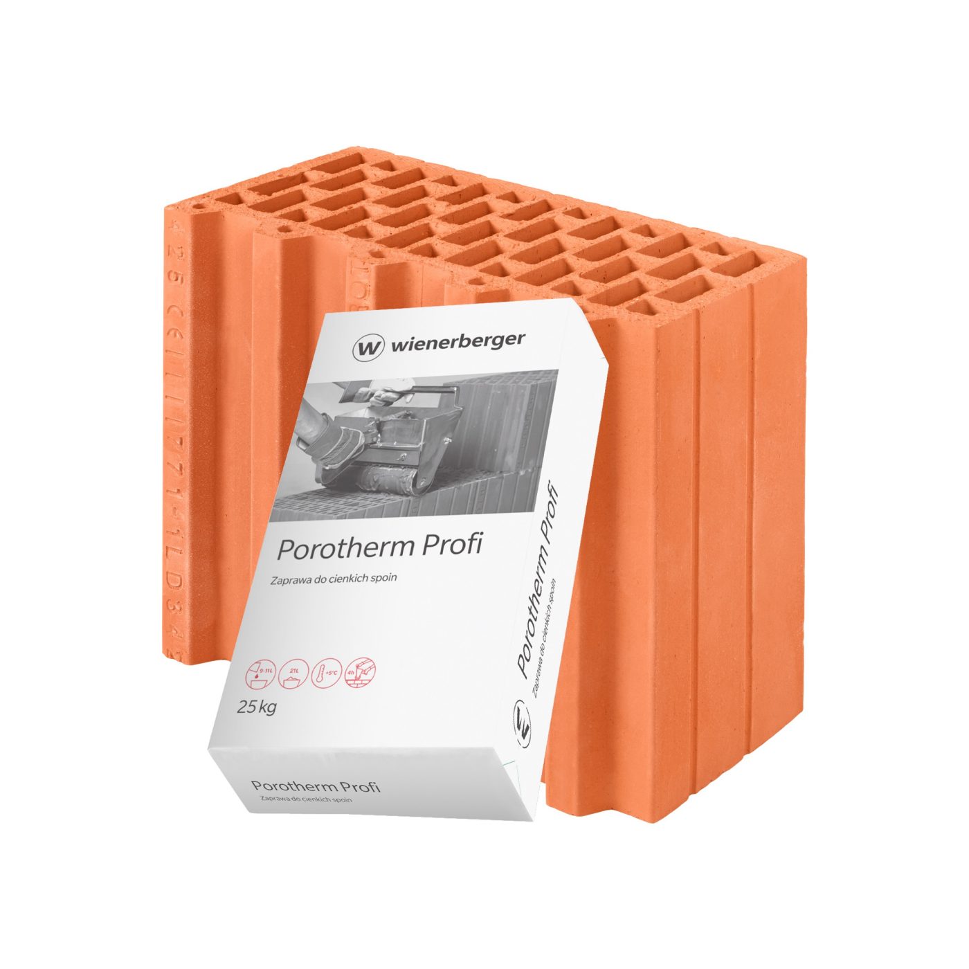 Pustak połówkowy Porotherm 30 1/2 Profi